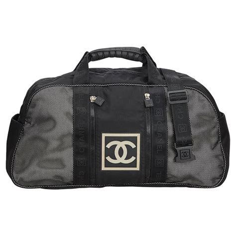 chanel travel bag gym|vintage chanel shopping bag.